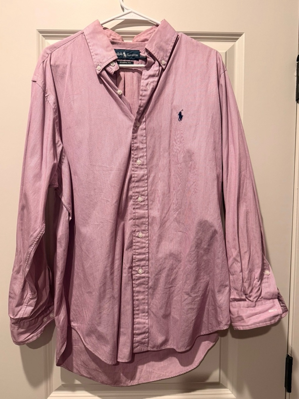 Ralph Lauren Men’s Light Pink Button-Down Oxford Shirt
